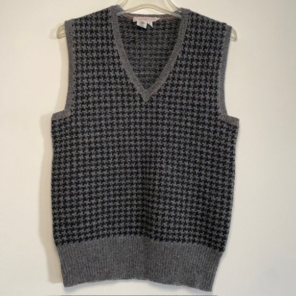 Jones New York Houndstooth Wool Vest - Vintage - Picture 7 of 16